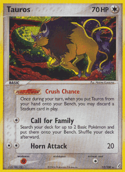Tauros Pokémon TCG card art