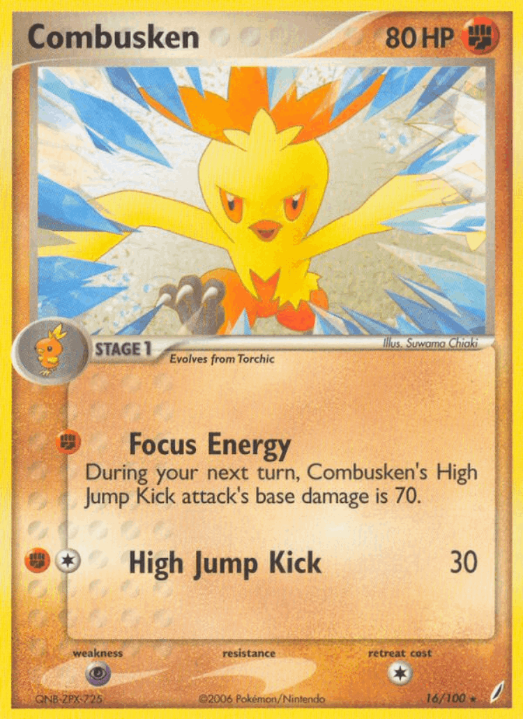 Combusken #16 from Crystal Guardians - Rare - Illustrated by Suwama Chiaki