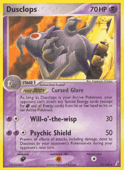 Dusclops Pokémon TCG card art