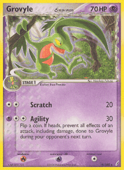 Grovyle δ Pokémon TCG card art