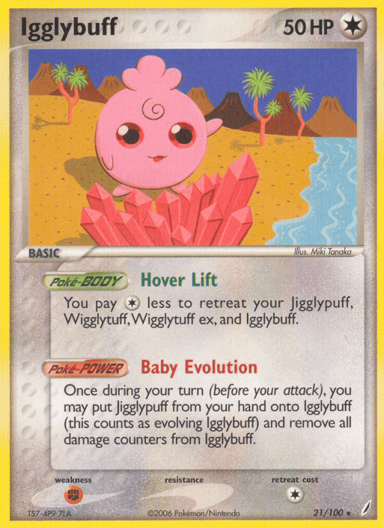 Igglybuff #21 from Crystal Guardians - Rare - Illustrated by Miki Tanaka