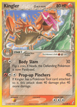 Kingler δ Pokémon TCG card art