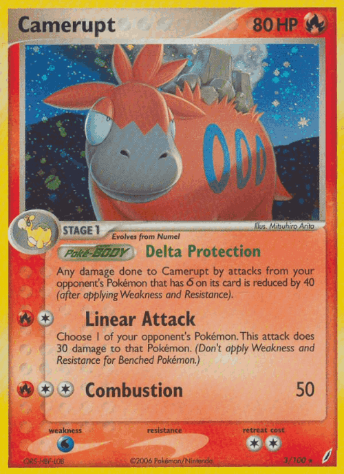 Camerupt Pokémon TCG card art