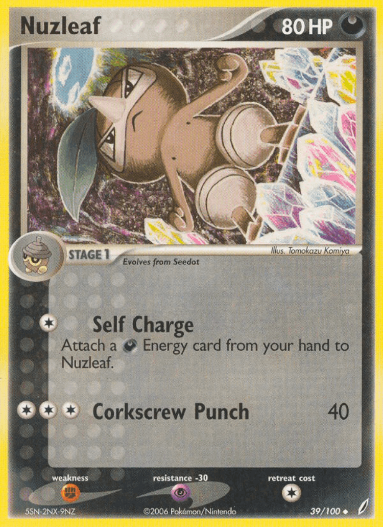 Nuzleaf #39 from Crystal Guardians - Uncommon - Illustrated by Tomokazu Komiya