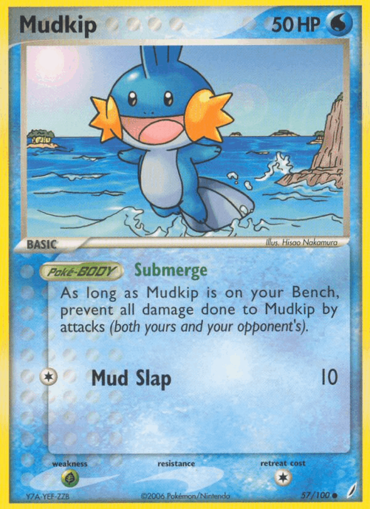 Mudkip #57 from Crystal Guardians - Common - Illustrated by Hisao Nakamura