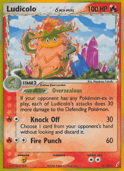 Ludicolo δ Pokémon TCG card art