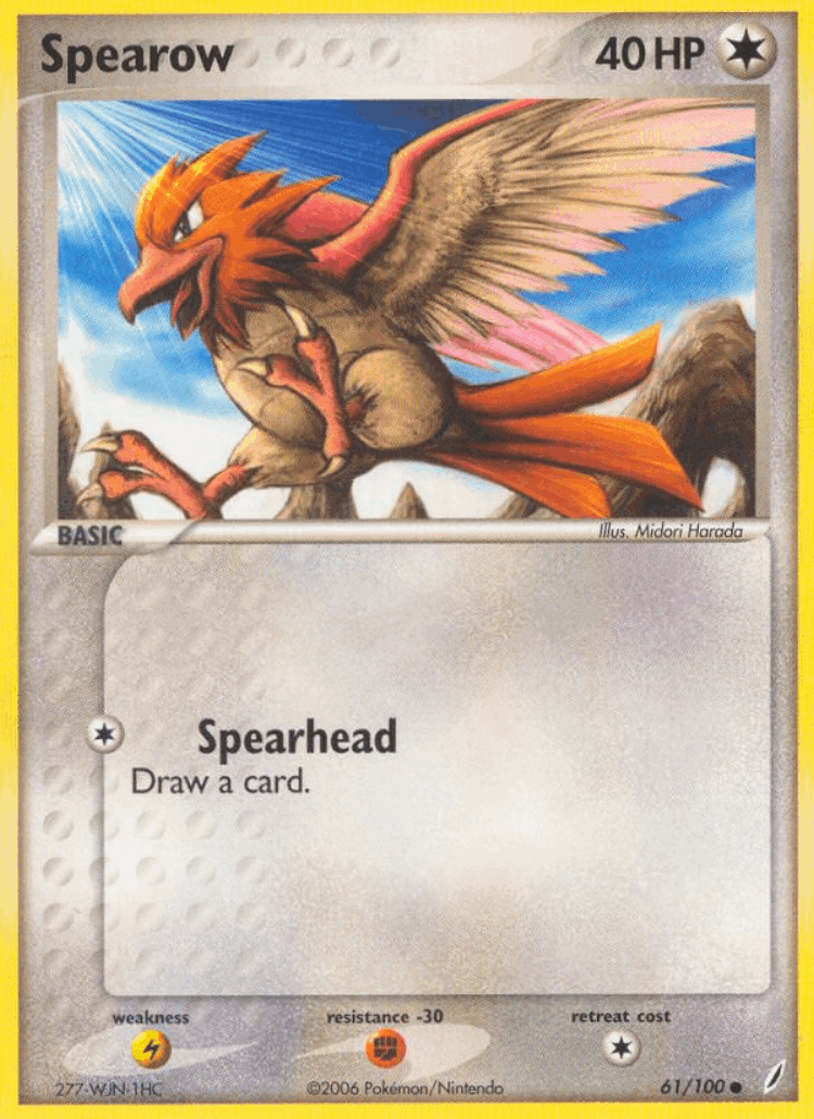 Spearow #61 from Crystal Guardians - Common - Illustrated by Midori Harada