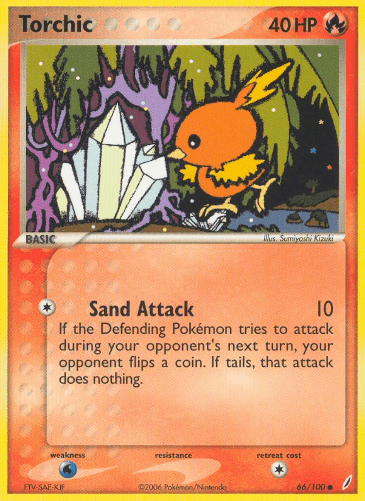 Torchic #66 from Crystal Guardians - Common - Illustrated by Sumiyoshi Kizuki