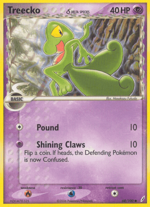 Treecko δ 68, Crystal Guardians