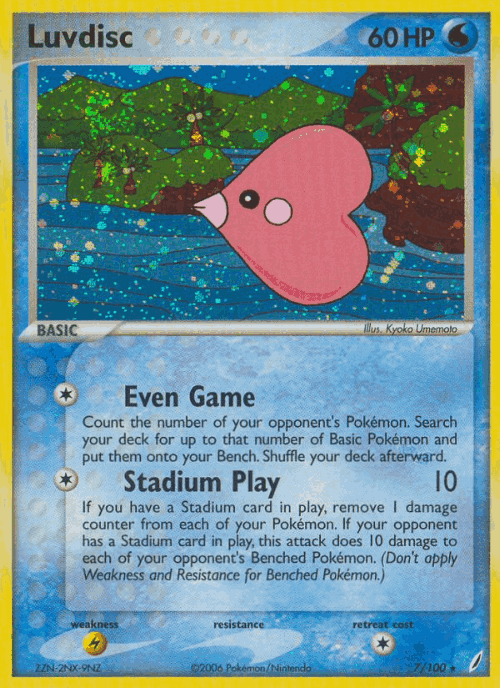 Luvdisc Pokémon TCG card art