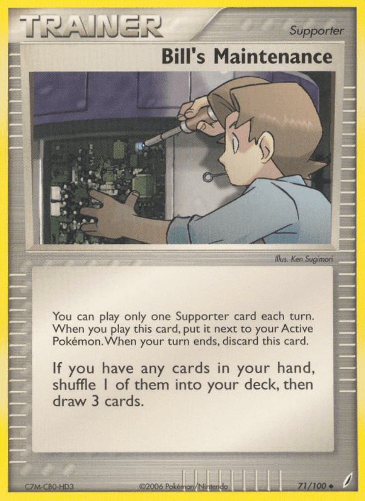 Bill's Maintenance #71 from Crystal Guardians - Uncommon - Illustrated by Ken Sugimori