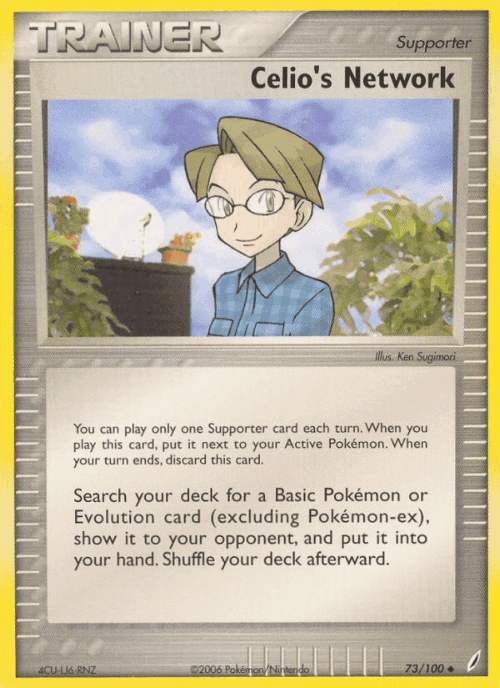 Celio's Network #73 from Crystal Guardians - Uncommon - Illustrated by Ken Sugimori