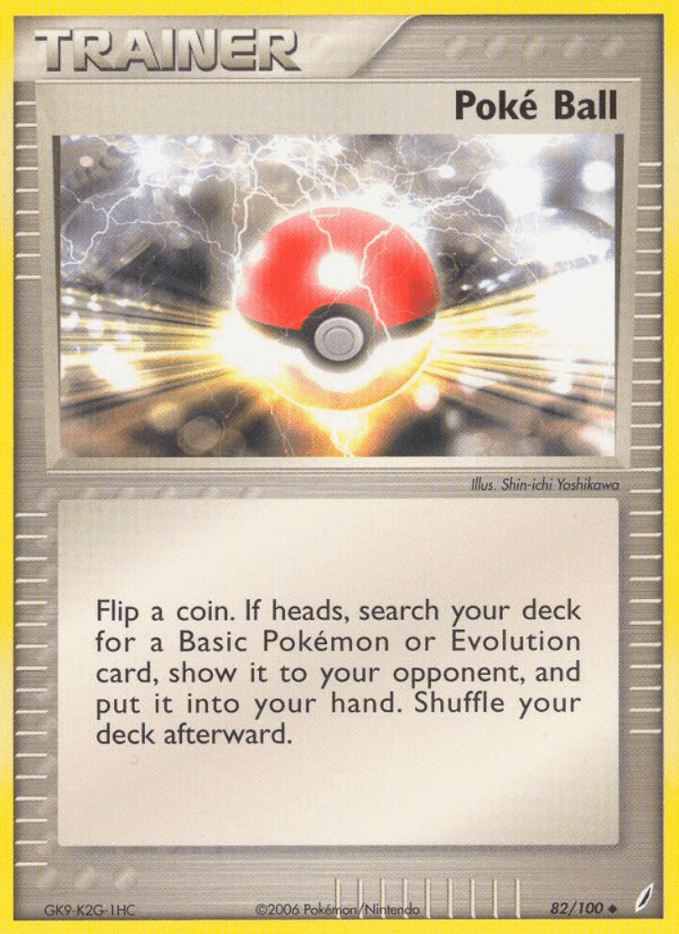 Poké Ball #82 from Crystal Guardians - Uncommon - Illustrated by Shin-ichi Yoshikawa