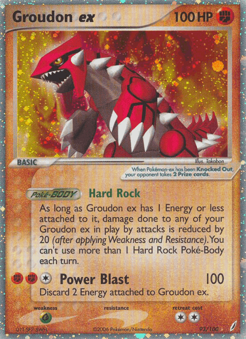 Groudon ex 93, Crystal Guardians