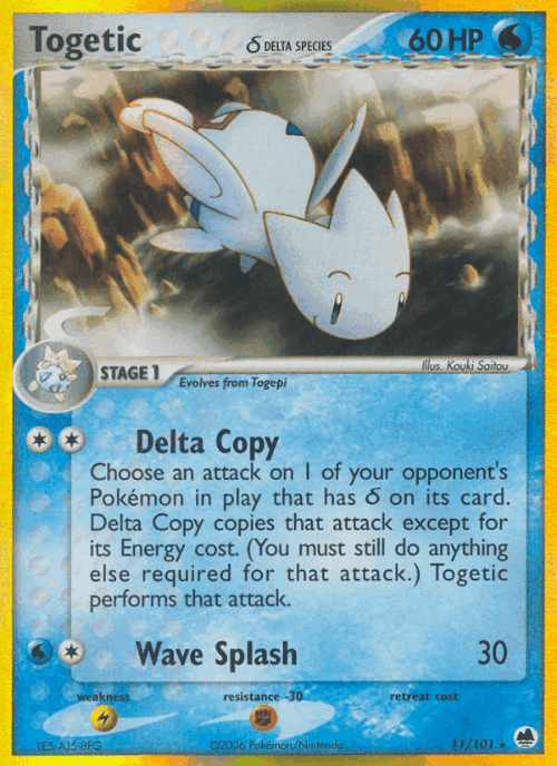 Togetic δ Pokémon TCG card art