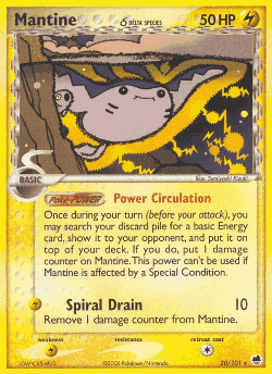 Mantine δ Pokémon TCG card art