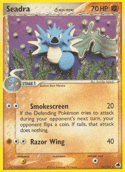 Seadra δ Pokémon TCG card art