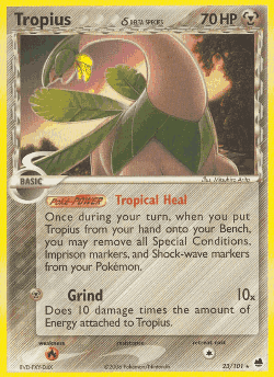 Tropius δ Pokémon TCG card art