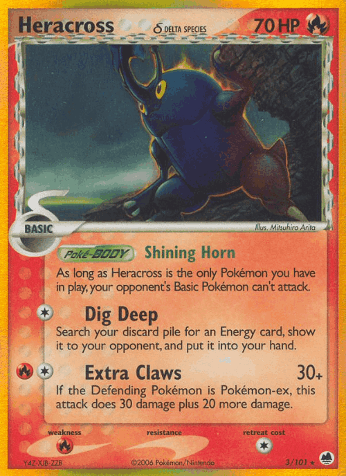 Heracross δ Pokémon TCG card art
