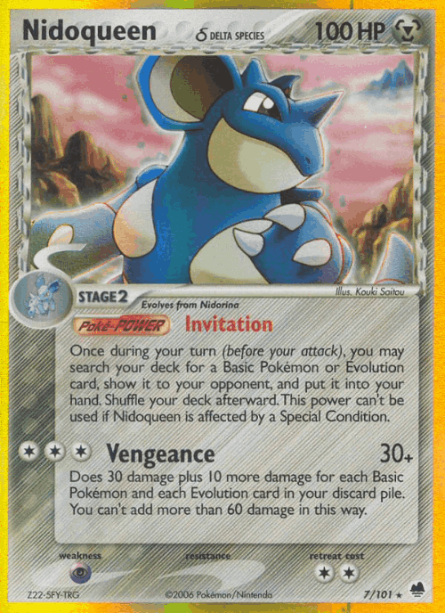 Nidoqueen δ Pokémon TCG card art