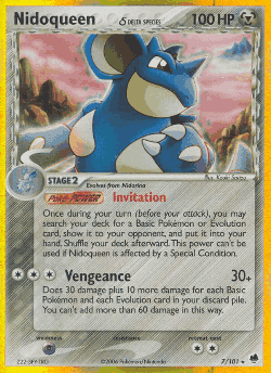 Nidoqueen δ Pokémon TCG card art