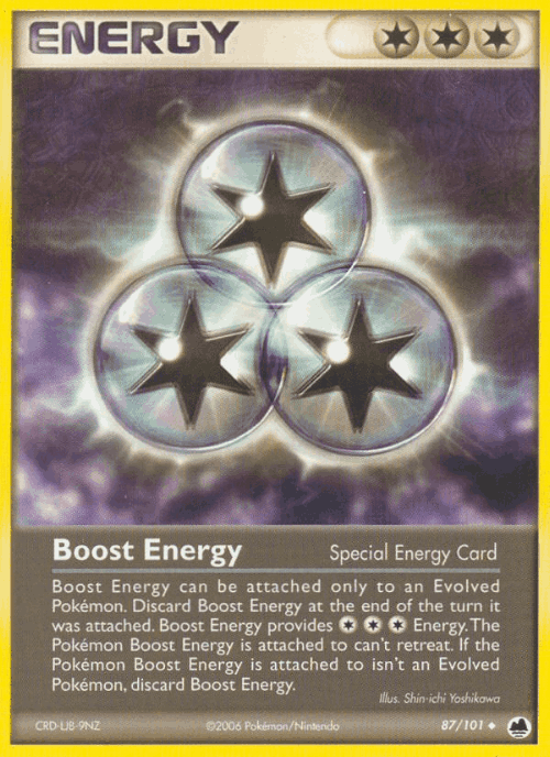 Boost Energy #87 from Dragon Frontiers - Uncommon - Illustrated by Shin-ichi Yoshikawa