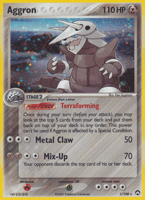 Aggron Pokémon TCG card art