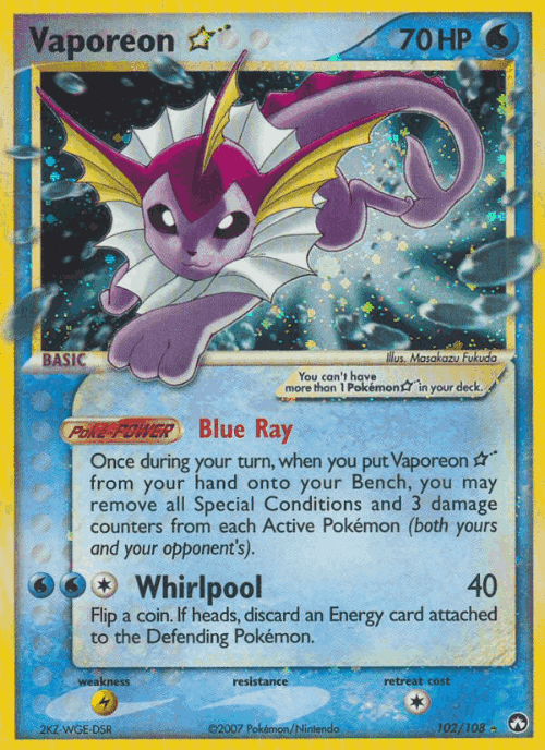 Vaporeon ☆ 102, Power Keepers