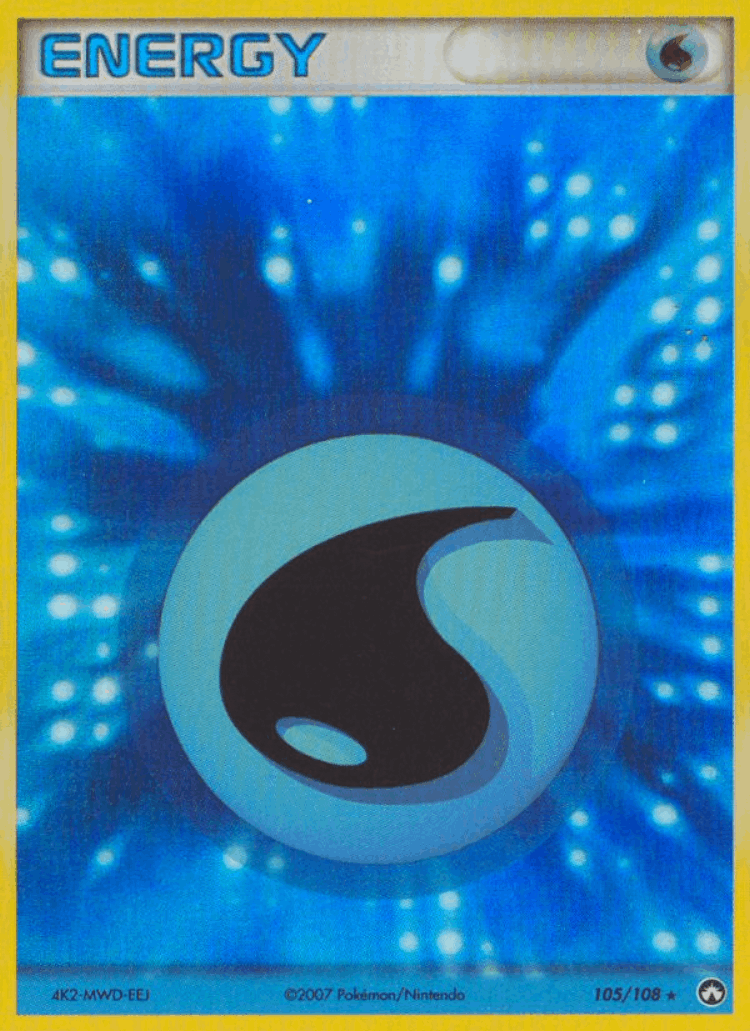 Water Energy #105 from Power Keepers - Rare Holo