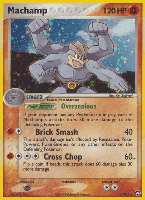 Machamp Pokémon TCG card art