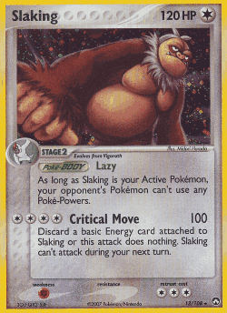 Slaking Pokémon TCG card art
