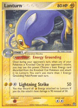 Lanturn Pokémon TCG card art