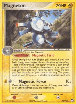Magneton Pokémon TCG card art