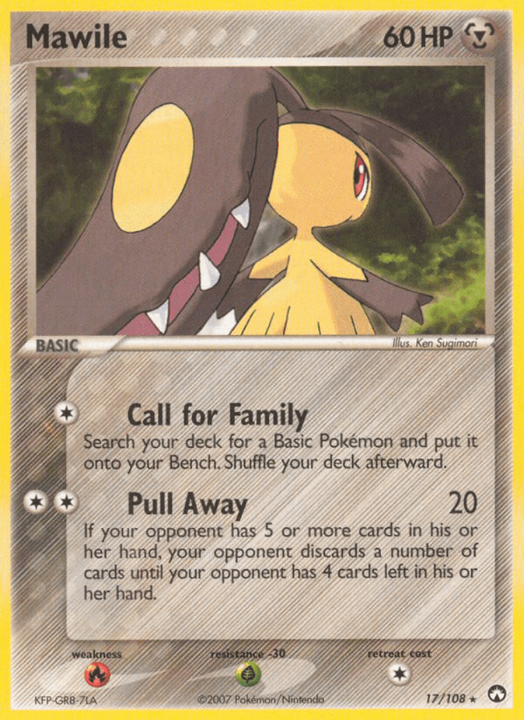 Mawile #17 from Power Keepers - Rare - Illustrated by Ken Sugimori