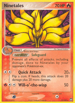 Ninetales Pokémon TCG card art