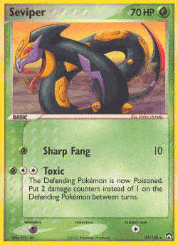 Seviper Pokémon TCG card art