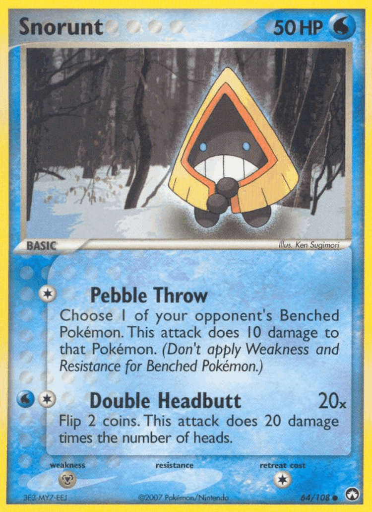 Snorunt #64 from Power Keepers - Common - Illustrated by Ken Sugimori