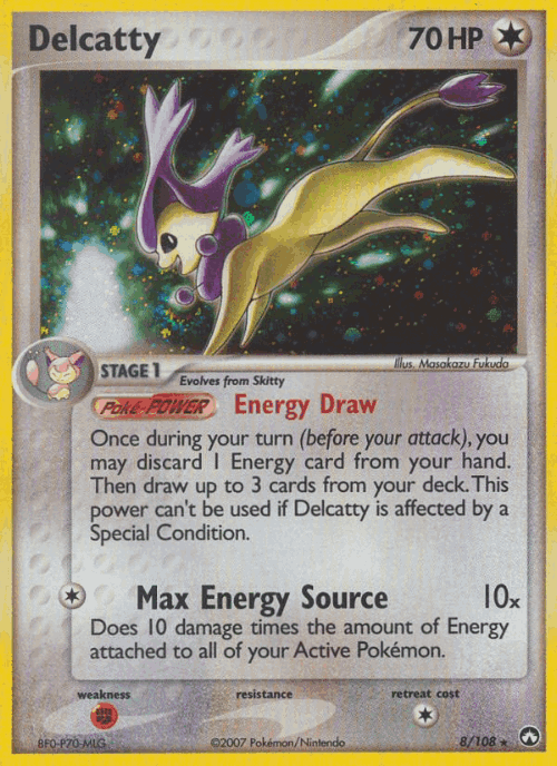 Delcatty Pokémon TCG card art