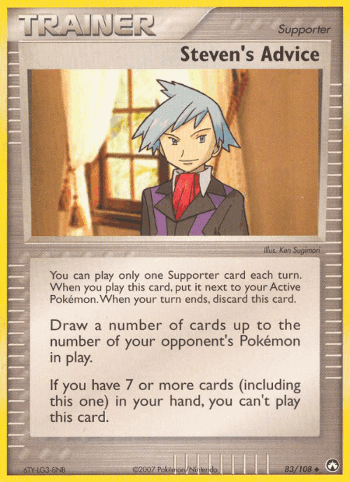 Steven's Advice #83 from Power Keepers - Uncommon - Illustrated by Ken Sugimori