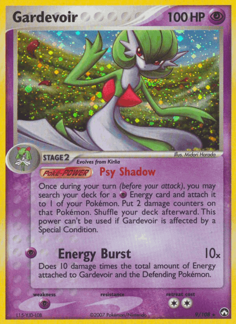 Gardevoir #9 from Power Keepers - Rare Holo - Illustrated by Midori Harada