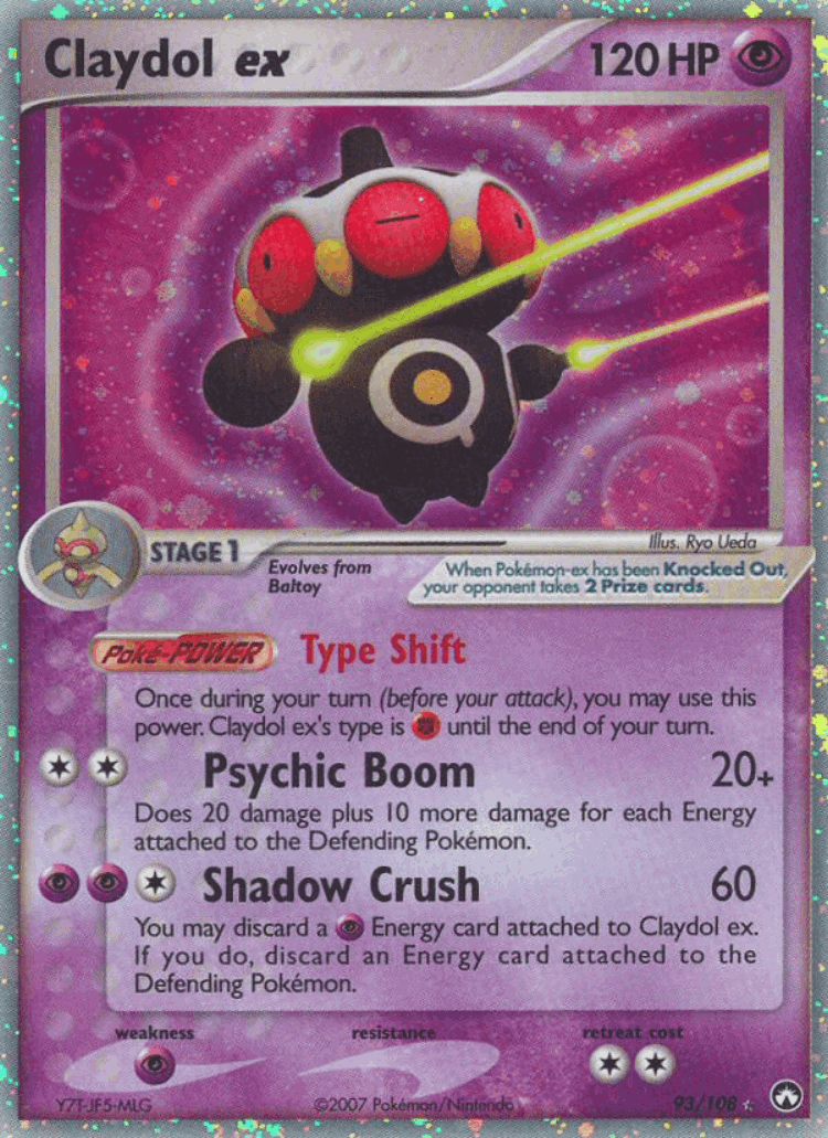 Claydol ex #93 from Power Keepers - Rare Holo EX - Illustrated by Ryo Ueda