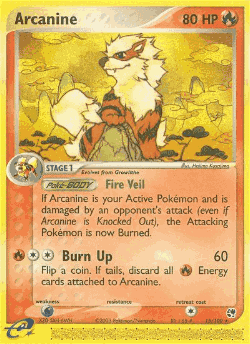 Arcanine Pokémon TCG card art