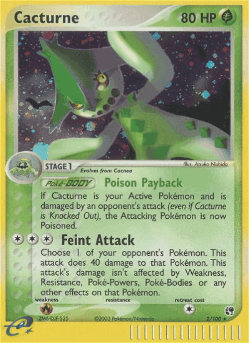 Cacturne Pokémon TCG card art