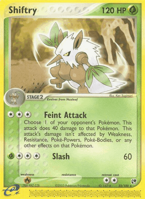 Shiftry Pokémon TCG card art