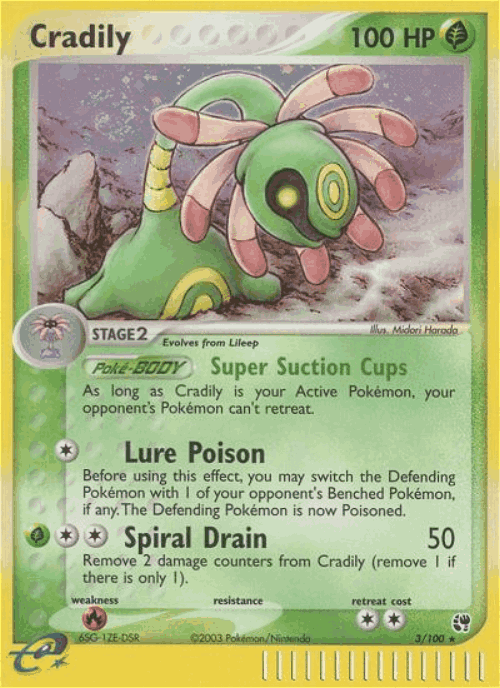 Cradily Pokémon TCG card art