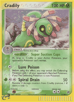 Cradily Pokémon TCG card art