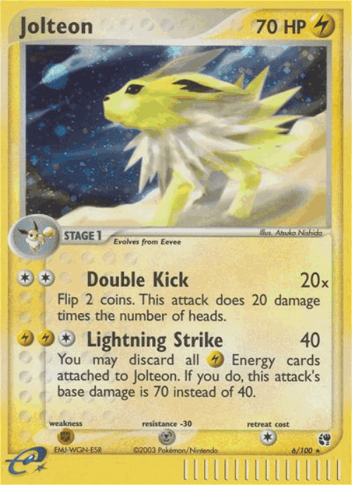 Jolteon Pokémon TCG card art