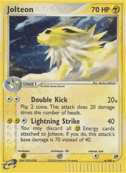 Jolteon Pokémon TCG card art