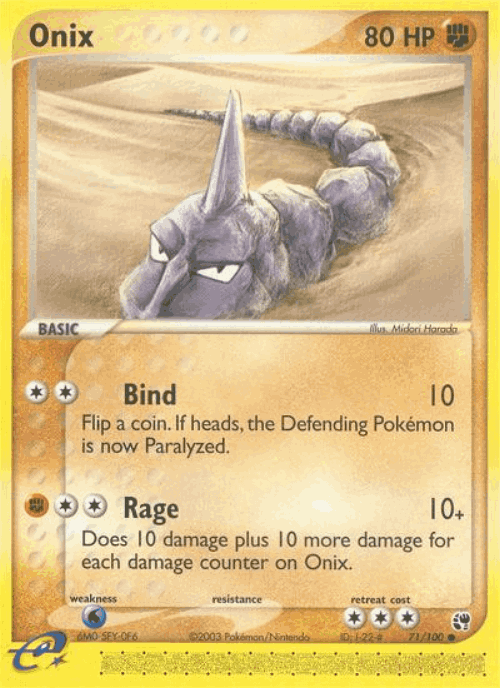 Onix #71 from Sandstorm - Common - Illustrated by Midori Harada