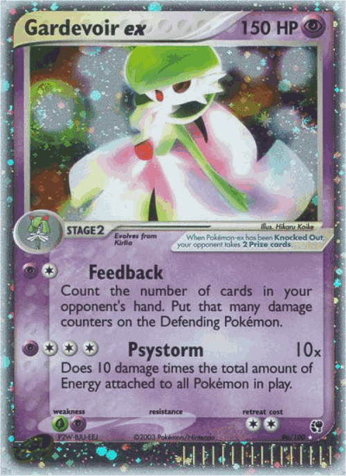 Gardevoir ex #96 from Sandstorm - Rare Holo EX - Illustrated by Hikaru Koike